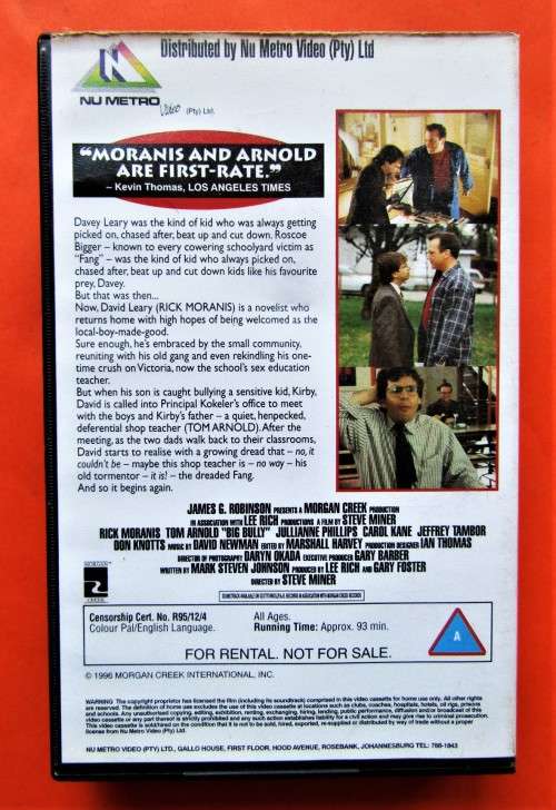 Big Bully - Tom Arnold Comedy VHS Tape (1996)