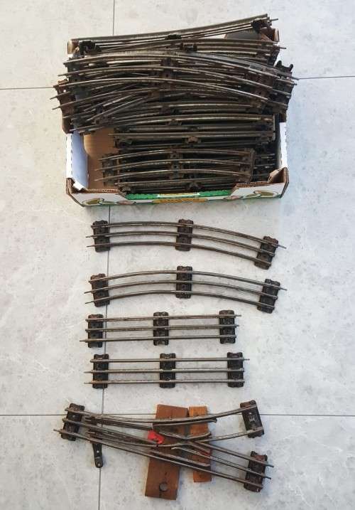 37 Vintage Hornby O Gauge 3 Rail Train Tracks