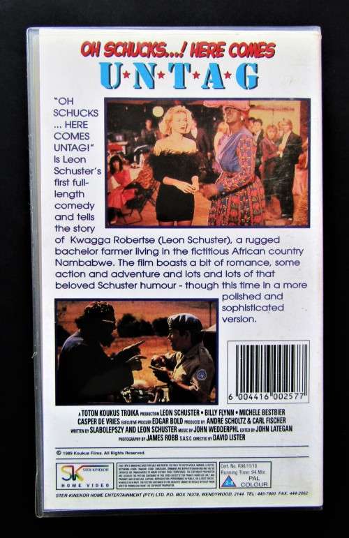Oh Schucks! Here Comes Untag - Leon Schuster - Comedy VHS Tape (1990)