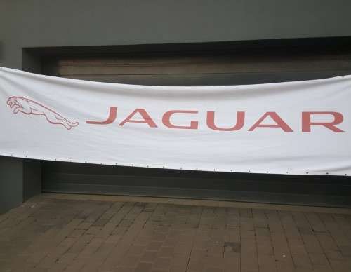 Huge Jaguar Motors Banner