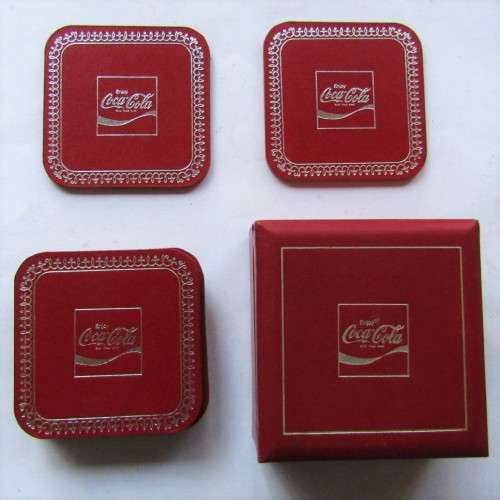 Set of 8 Coca Cola Bar Coasters in a Case