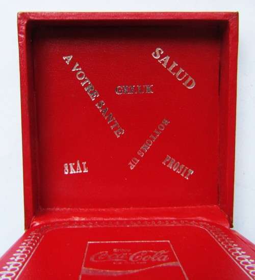 Set of 8 Coca Cola Bar Coasters in a Case