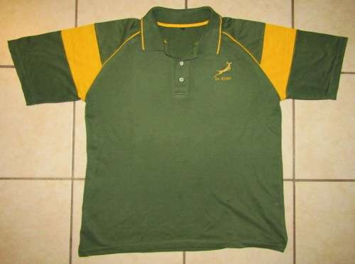 Old SA Springbok Rugby Shirt - XL Size