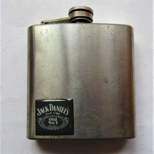 Jack Daniels Whisky Steel Hip Flask