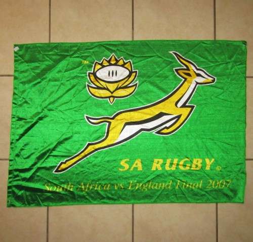 2007 World Cup Final - South Africa vs England - Springbok Rugby Flag