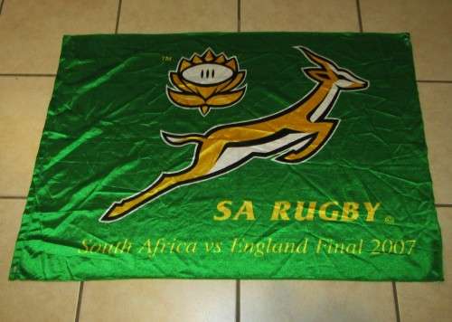 2007 World Cup Final - South Africa vs England - Springbok Rugby Flag
