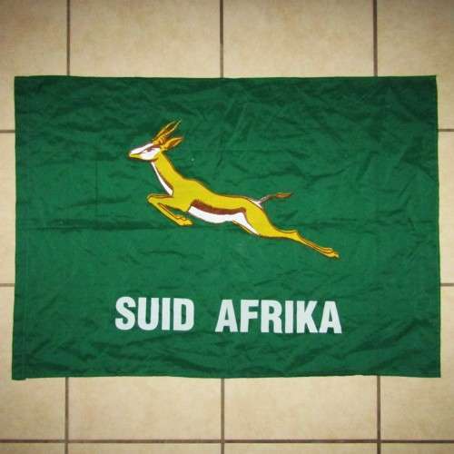 Old SA Springbok Rugby Flag