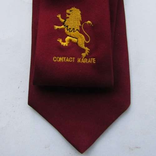 Old Contact Karate Neck Tie