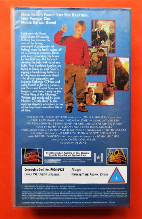 Home Alone - Macaulay Culkin - Comedy VHS Tape (1994)