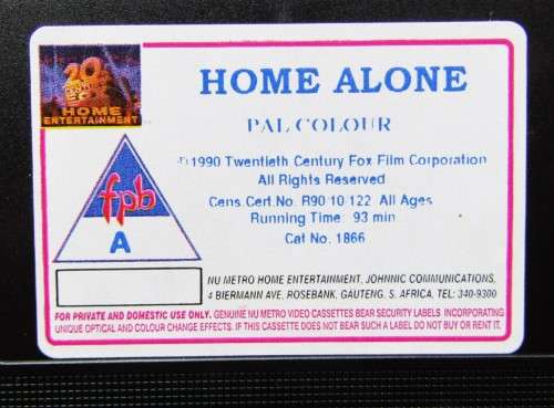 Home Alone - Macaulay Culkin - Comedy VHS Tape (1994)
