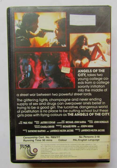 Angels of the City - Kelly Galindo - Crime Action VHS Video Tape (1989)