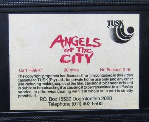 Angels of the City - Kelly Galindo - Crime Action VHS Video Tape (1989)