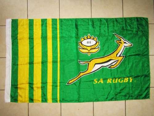Large SA Springbok Rugby Flag
