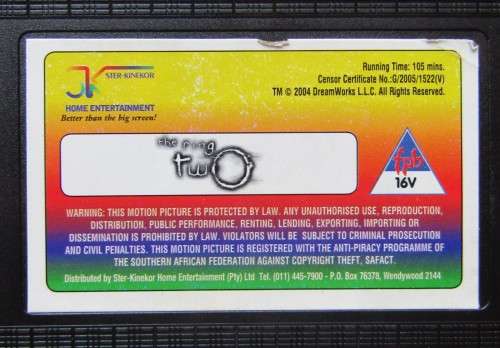 The Ring Two - Naomi Watts - Horror Movie VHS Tape (2005)