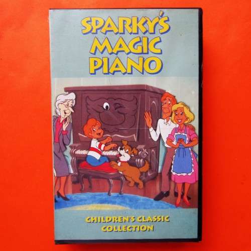 Sparky`s Magic Piano - Children`s VHS Video Tape (1997)