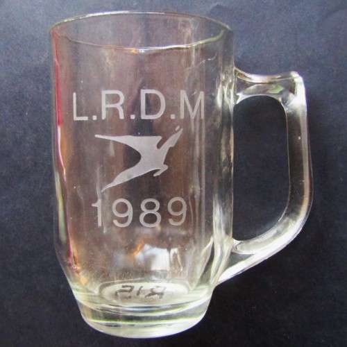 1989 SAA Airways Flying Springbok Beer Mug