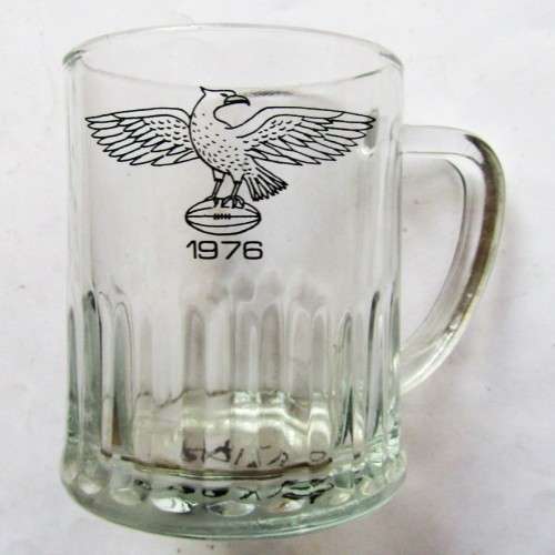 1976 Rugby Glass Beer Mug