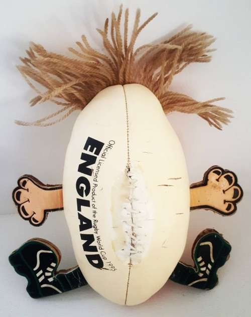 1995 World Cup England Mascot Rugby Ball