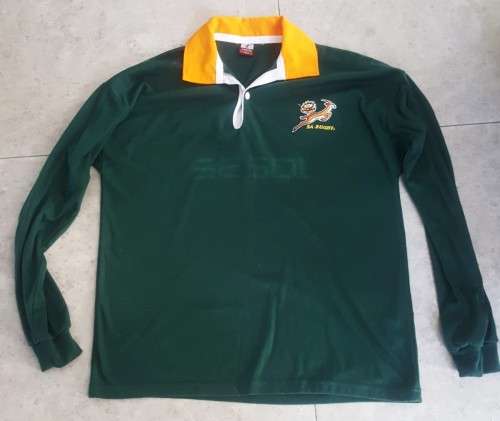 Old Long Sleeve Springbok Rugby Jersey