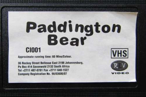 Paddington Bear - Children`s VHS Video Tape (1999)