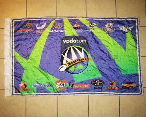 Large Old Super 14 Rugby Flag