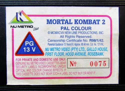 Mortal Kombat: Annihilation - VHS Video Tape (1998)