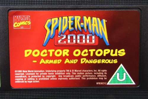 Spider-Man 2000 - Action Figure Promo VHS Video Tape
