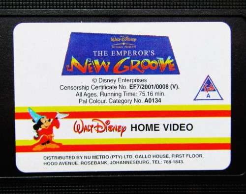 The Emperor`s New Groove - Walt Disney VHS Video Tape (2001)
