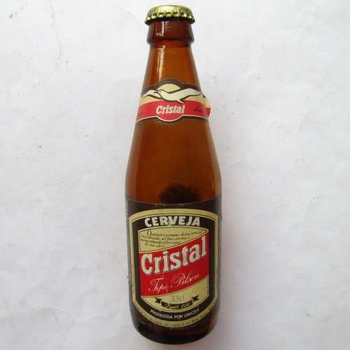 Old Portugal Cristal 33cl Beer Bottle with Cap