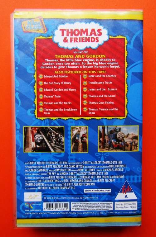 Thomas & Friends: Volume 1 - Children`s VHS Video Tape (2000)