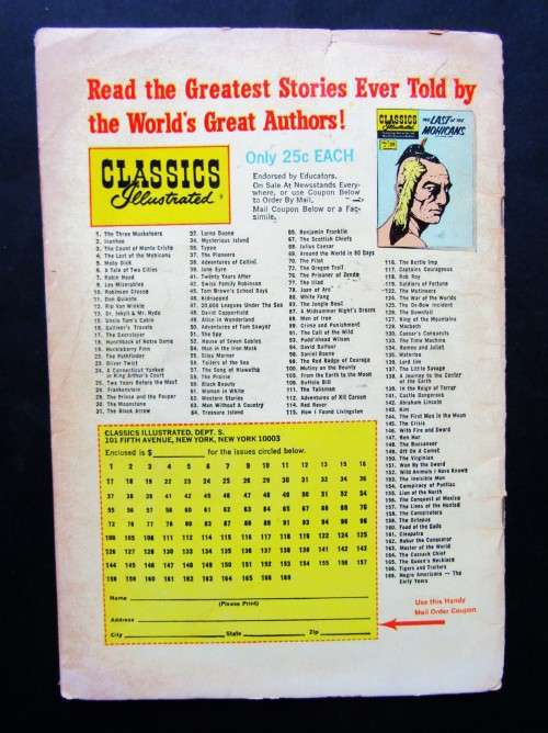 Julius Caesar - No 68 Classics Illustrated Comic