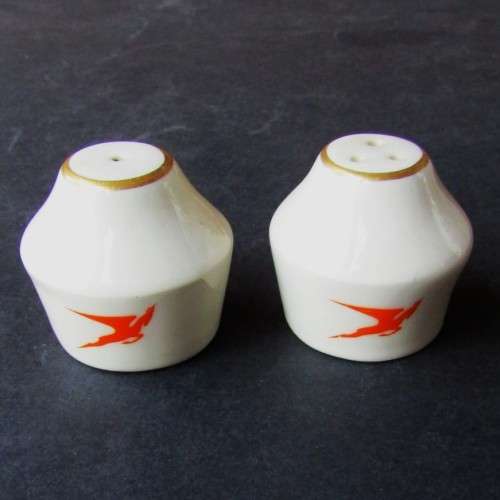 Old SAA Airways Flying Springbok Salt and Pepper Pots