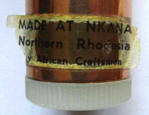Made in Northern Rhodesia Copper Salt & Pepper Shakers