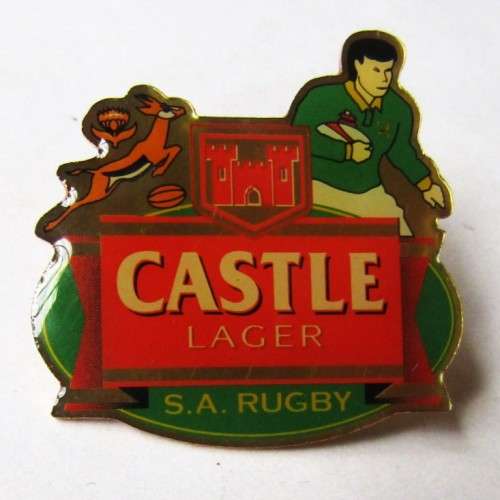 Old Castle Lager Springbok Rugby Pin Badge