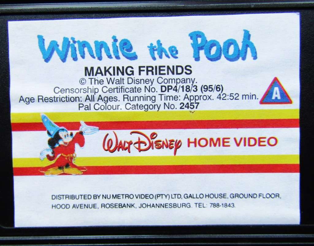 Winnie the Pooh: Making Friends - Walt Disney VHS Tape (1995)