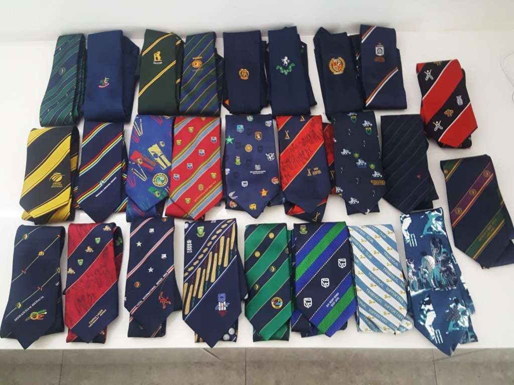 Collection of 26 Old SA Cricket Neck Ties