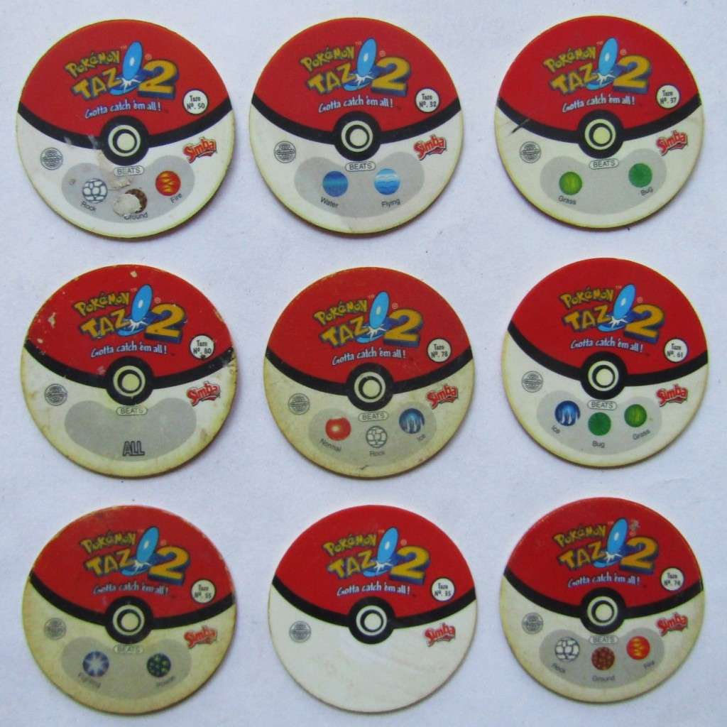 Lot of 9 Pokemon Tazo 2 Slammers by Simba
