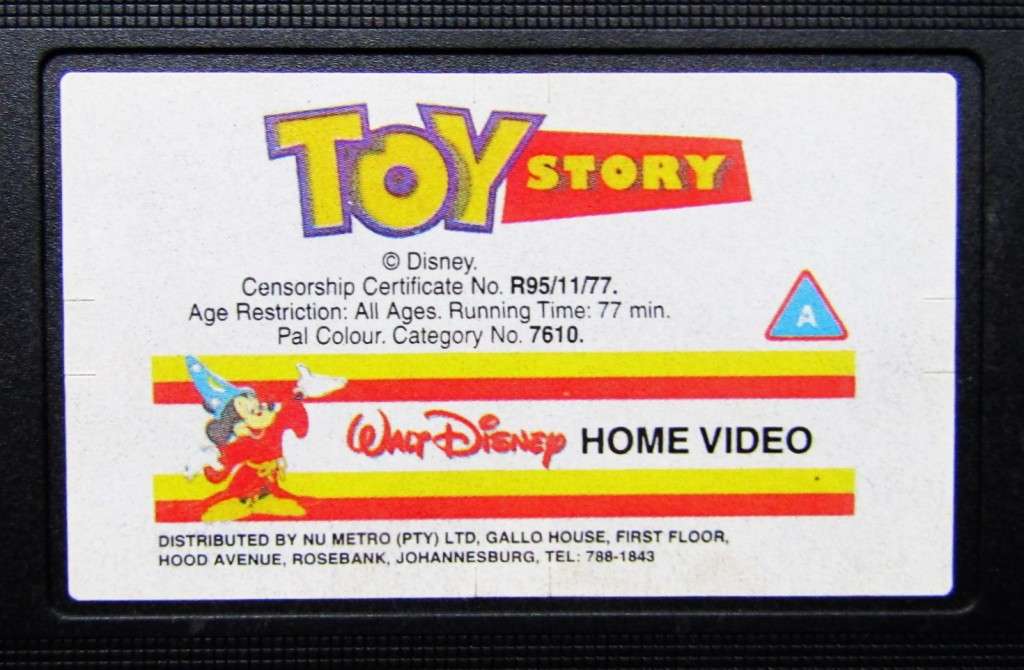 Toy Story - Walt Disney VHS Tape (1995)