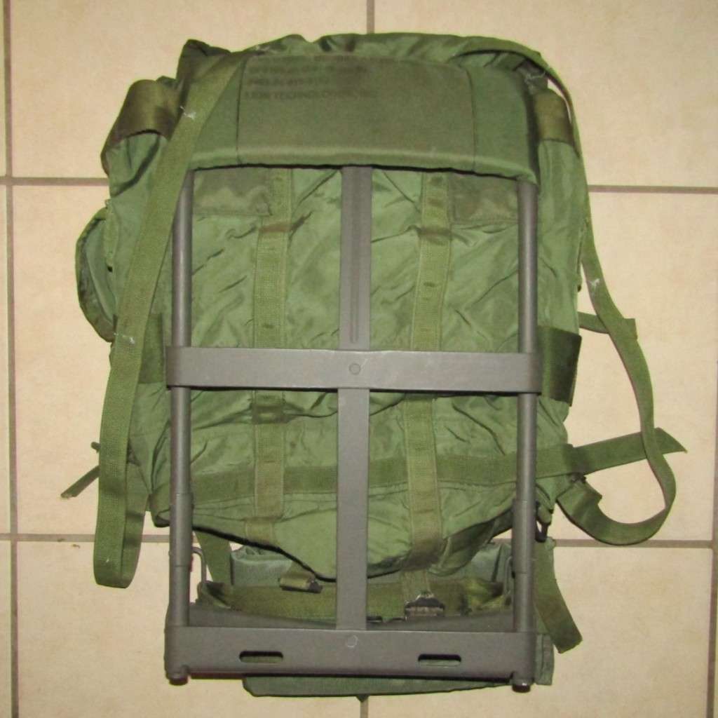 Old US Army Combat Field Pack with Metal Frame