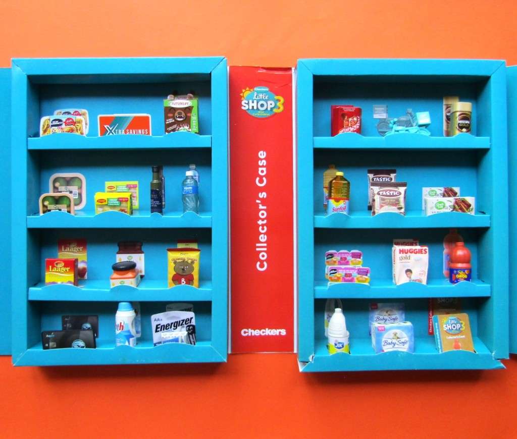 Set of 24 Checkers Mini Grocery Items in Collector`s Case