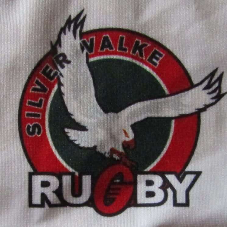 Old Silver Valke Number 22 Players Rugby Jersey