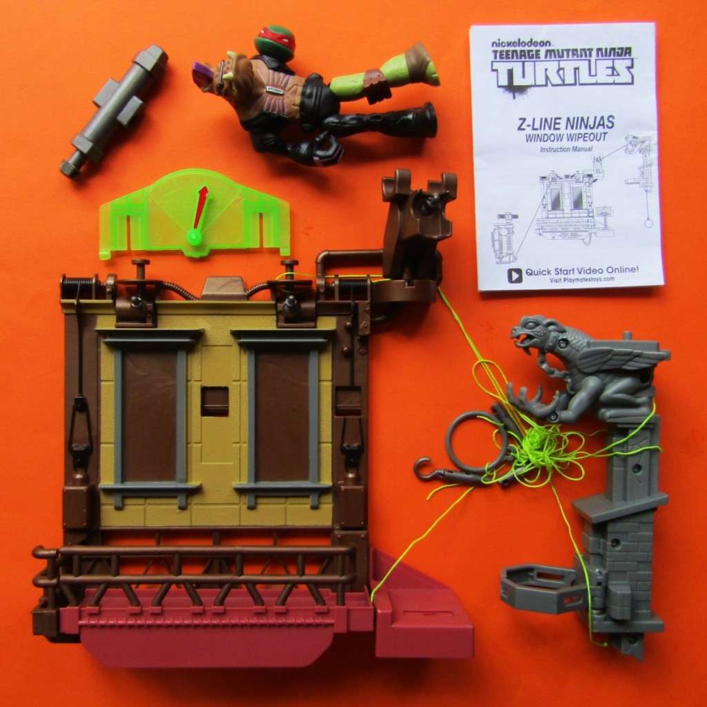 2013 Teenage Mutant Ninja Turtles Z-Line Window Wipeout Play Set