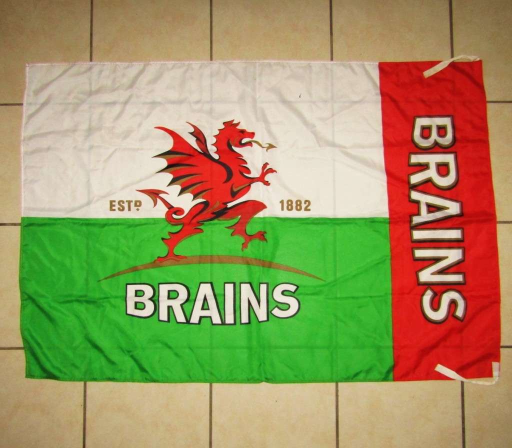 Old Brains Beer Banner Flag