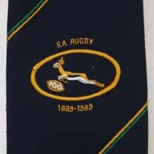 1989 SA Springbok Rugby 100 Year Neck Tie