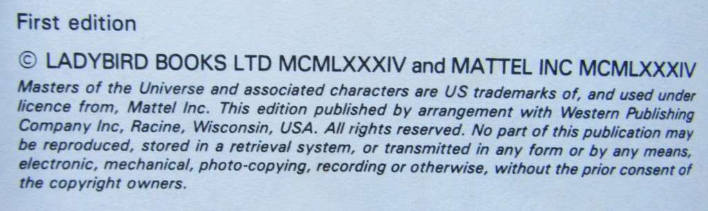 1984 Masters of the Universe - Hardcover Book