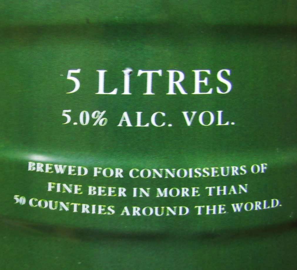 Large 5 Litre Amstel Lager Beer Barrel