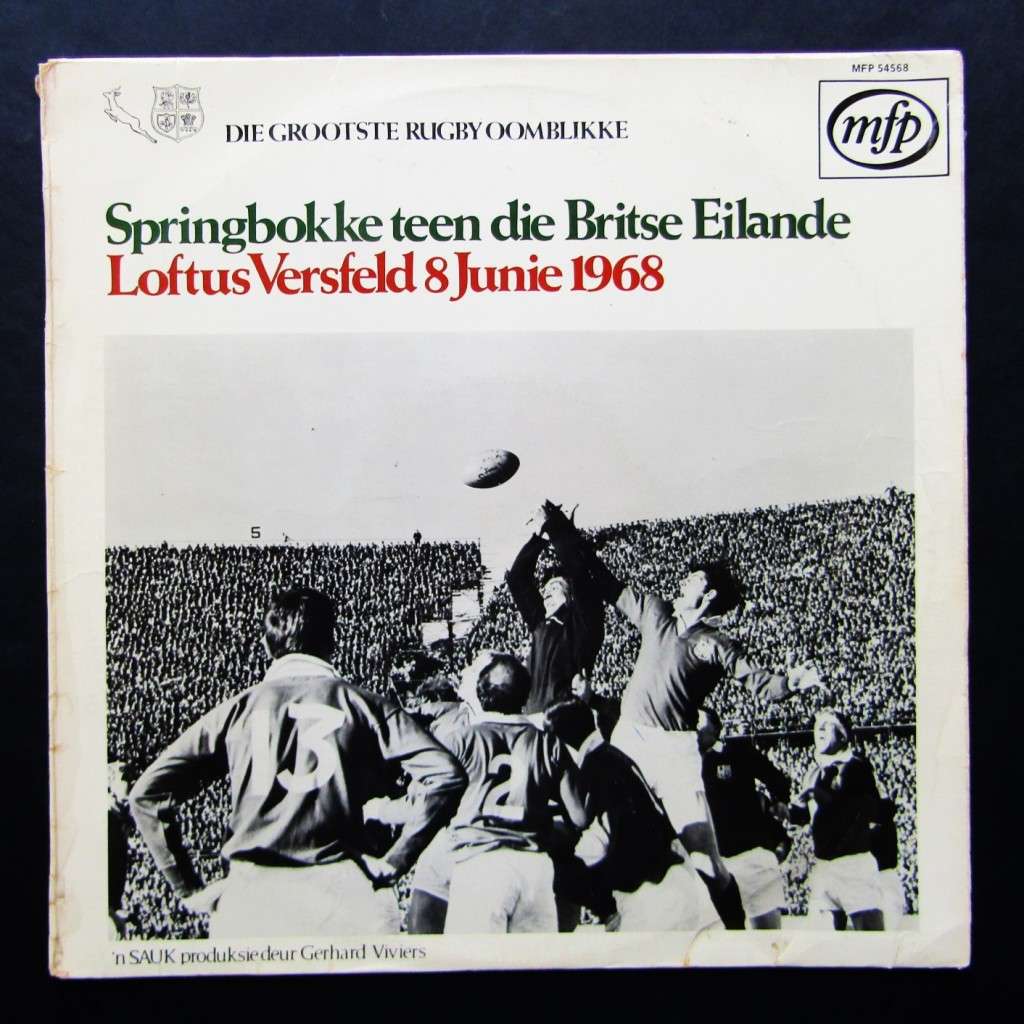 1968 Springbokke teen Britse Eilande - Rugby LP Plaat