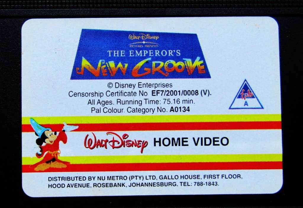 The Emperor`s New Groove - Walt Disney VHS Video Tape (2001)