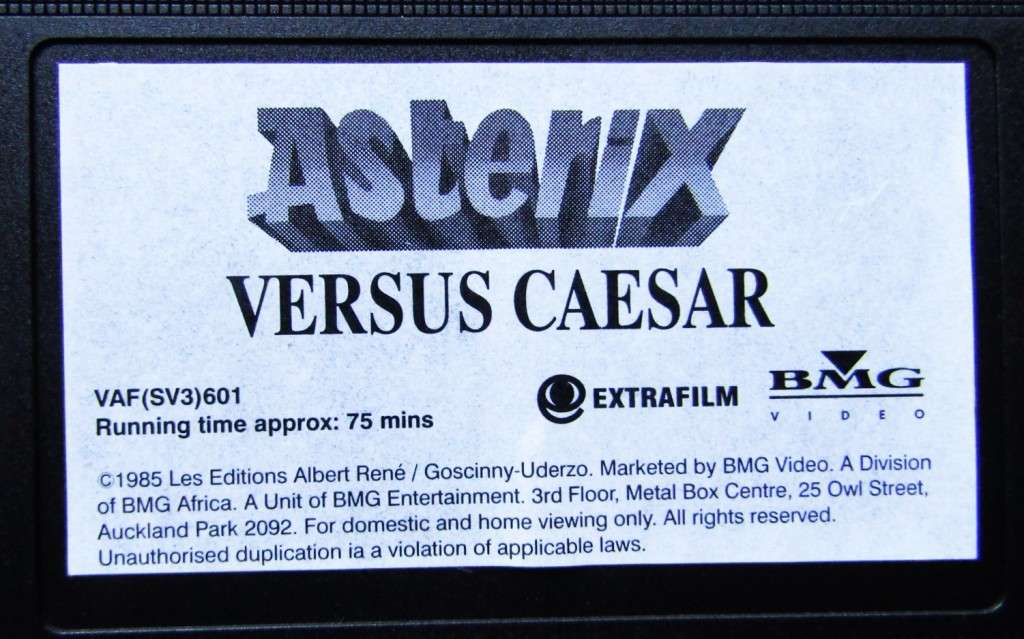 Asterix Versus Caesar - VHS Video Tape (1997)