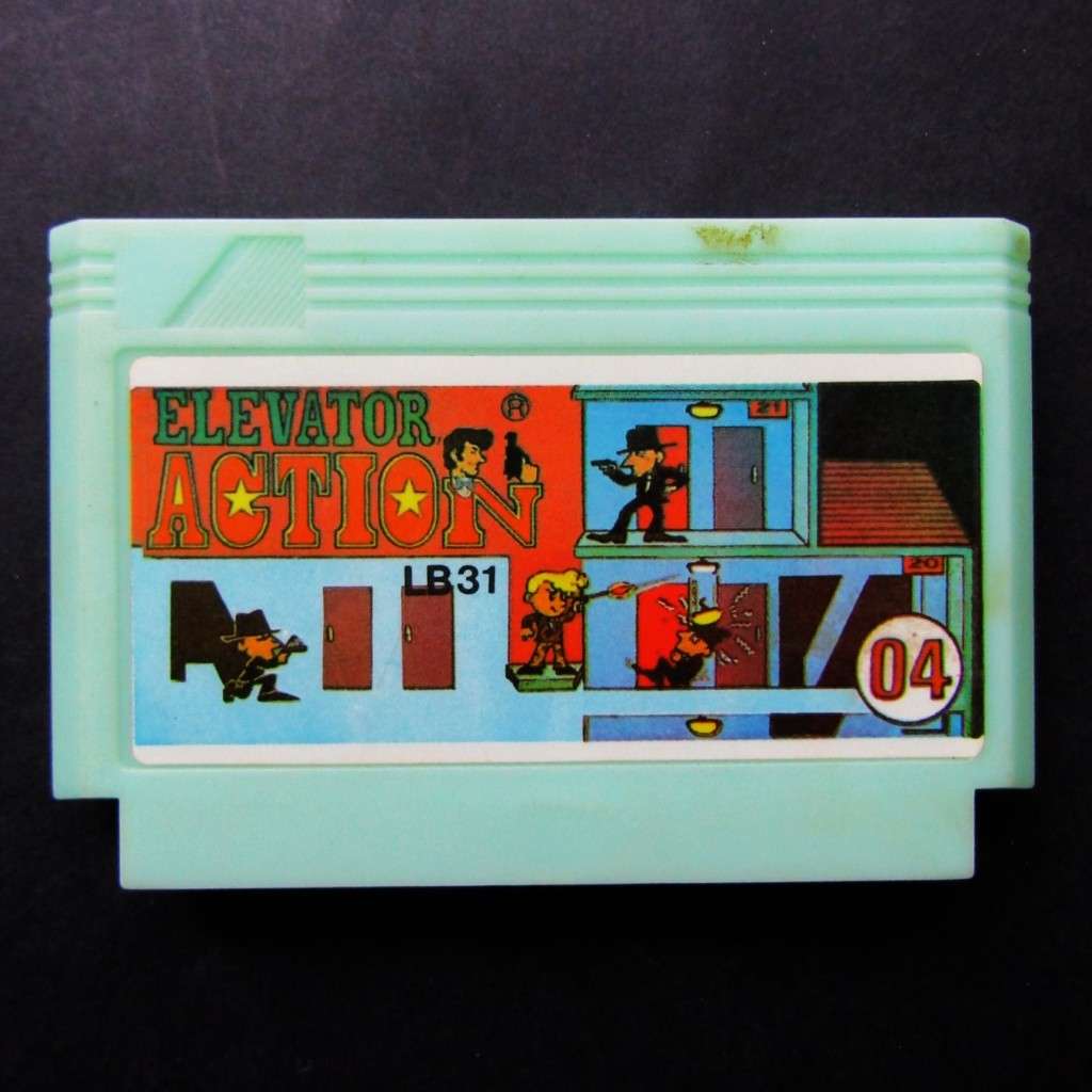 Old Elevator Action - 8 Bit TV Game Cartridge